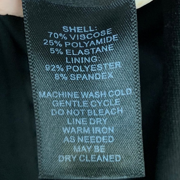 WHBM Black Ponte Drop Waist Shift Dress - Picture 7 of 8